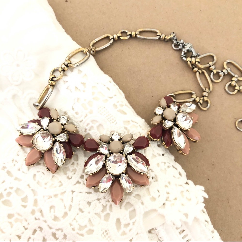 **SOLD** J. Crew Statement Necklace pink beads - Picture 2 of 4